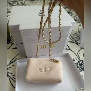 Dior cosmetics bag